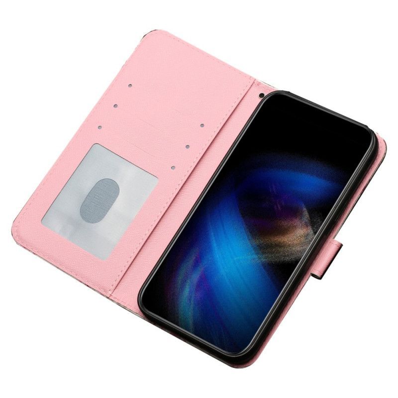 Flipové Pouzdro Na iPhone 15 Plus Na Lana 3d Medvídci S Popruhem