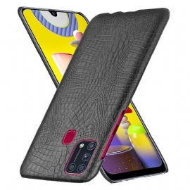 Kryt Na Samsung Galaxy M31 Croc Skin Effect – Černá