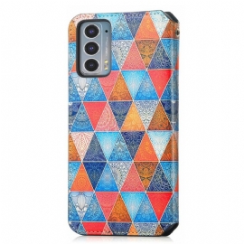 Flipové Pouzdro Na Motorola Edge 20 Mandalový Kaleidoskop