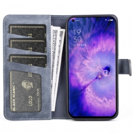 Flipové Pouzdro Na Oppo Find X5 Kožené Pouzdro Dvoubarevný Stojan Na Folia