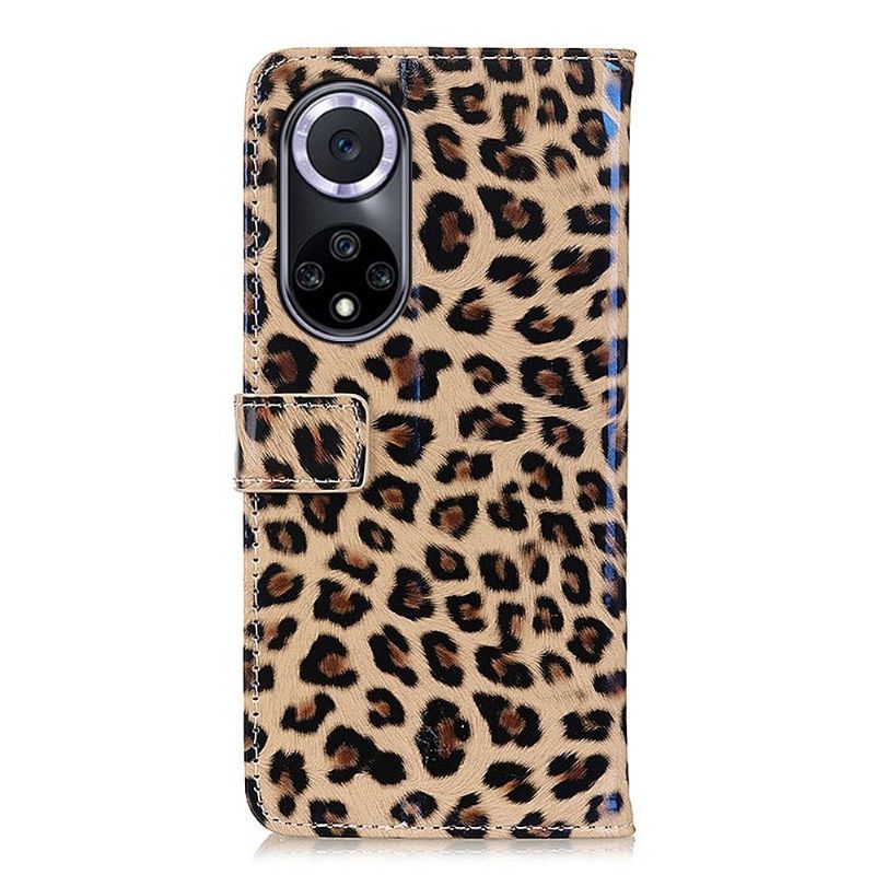 Flipové Pouzdro Na Honor 50 / Huawei Nova 9 Styl Leoparda Z Umělé Kůže