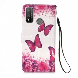 Flipové Pouzdro Na Huawei P Smart 2020 Romantické Motýly