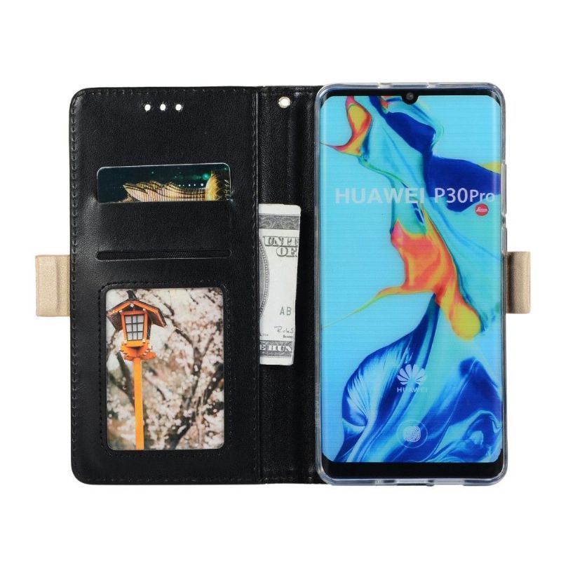 Flipové Pouzdro Na Huawei P30 Pro Květinová Krajka