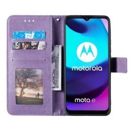 Flipové Pouzdro Na Motorola Moto E20 / E30 / E40 Sluneční Mandala