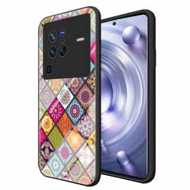 Kryt Na Vivo X80 Pro Mandalový Kaleidoskop Se Stojanem