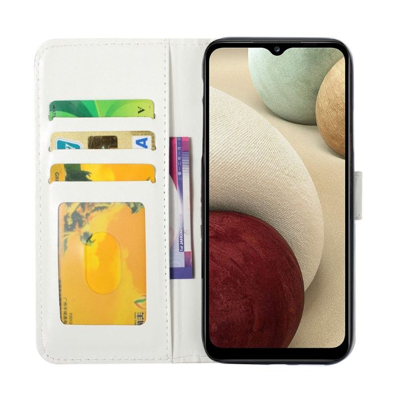 Kožené Pouzdro Na Samsung Galaxy A22 4G Pár A Pampelišky