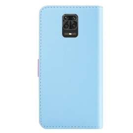 Flipové Pouzdro Na Xiaomi Redmi Note 9S / Redmi Note 9 Pro Tříbarevné Švy