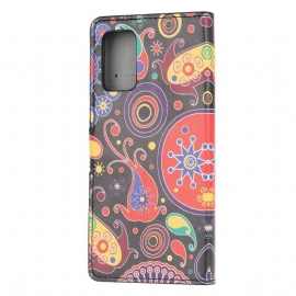 Flipové Pouzdro Na Samsung Galaxy Note 20 Barevný Paisley