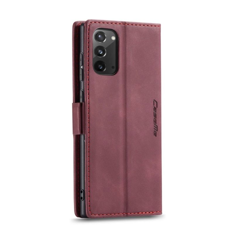 Flipové Pouzdro Na Samsung Galaxy Note 20 Golias Leather Effect - Wine Red