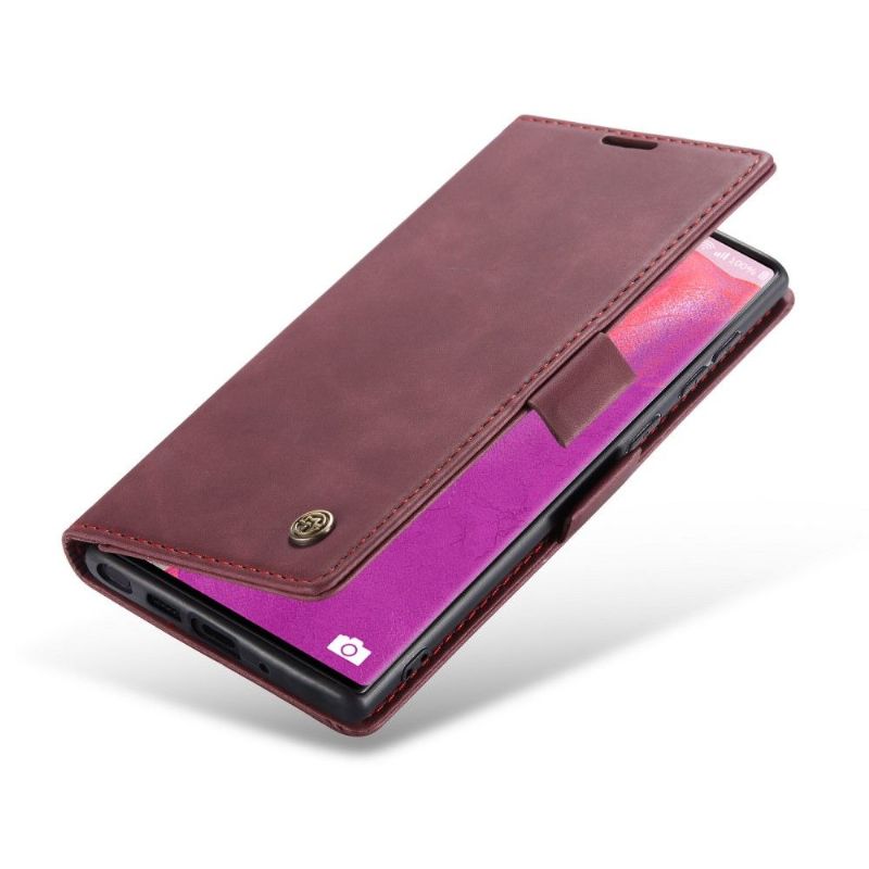 Flipové Pouzdro Na Samsung Galaxy Note 20 Golias Leather Effect - Wine Red