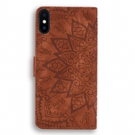 Flipové Pouzdro Na iPhone X / XS Leïla Fleur Oriental