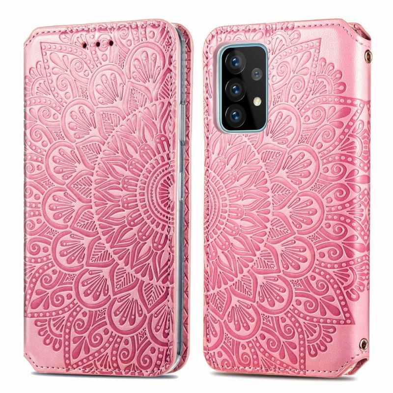 Kožené Pouzdro Na Samsung Galaxy A52 5G / A52 4G / A52s 5G Elegantní Mandala