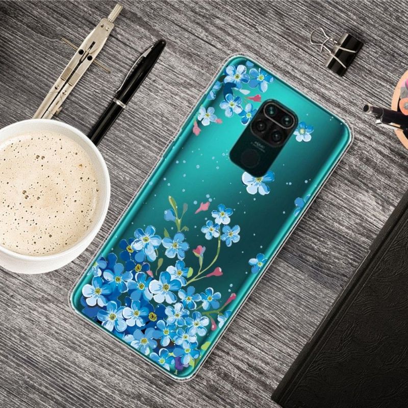 Kryt Na Xiaomi Redmi Note 9 Modré Květy