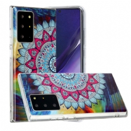 Kryt Na Samsung Galaxy Note 20 Ultra Svítivá Barevná Mandala