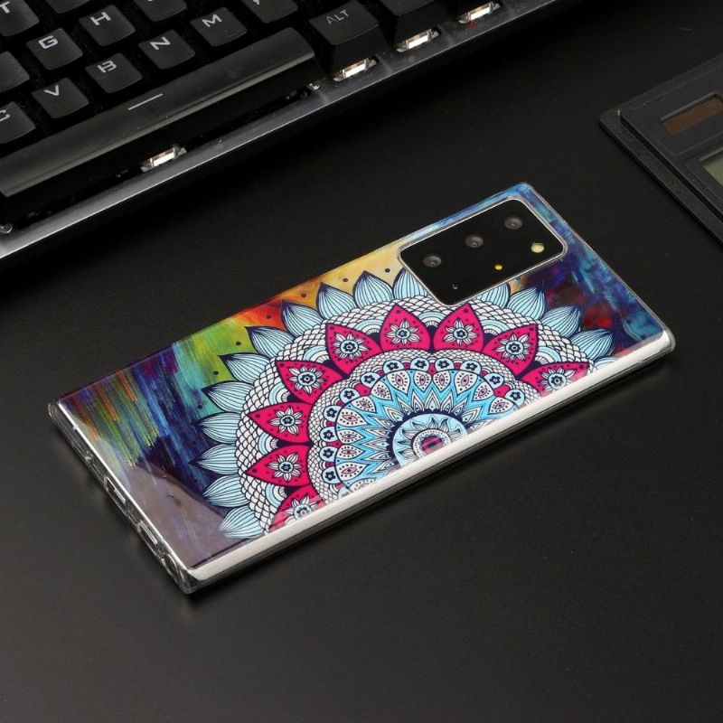 Kryt Na Samsung Galaxy Note 20 Ultra Svítivá Barevná Mandala