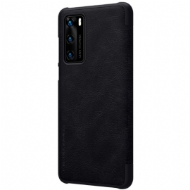 Flipové Pouzdro Na Huawei P40 Řada Qin Nillkin Faux Leather