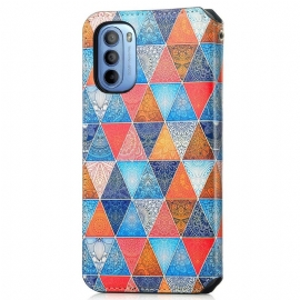 Flipové Pouzdro Na Motorola Moto G31 / Moto G41 Mandalový Kaleidoskop