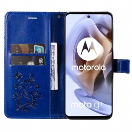 Flipové Pouzdro Na Motorola Moto G31 / Moto G41 Podpora Motýlů Funkcí