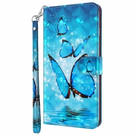 Flipové Pouzdro Na Oppo A54 5G / A74 5G Na Lana Tanga Butterflies