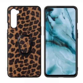 Kryty Na Mobil Na OnePlus Nord Leopardí Vzor S Magnetickým Držákem