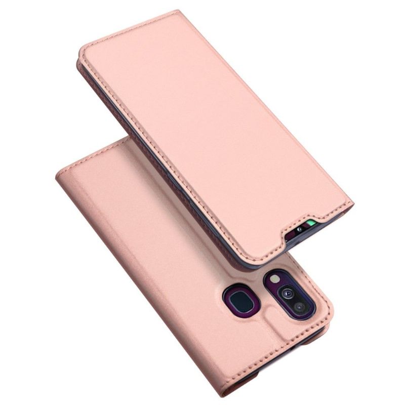 Pouzdra Na Samsung Galaxy A40 Obchodní Imitace Kůže