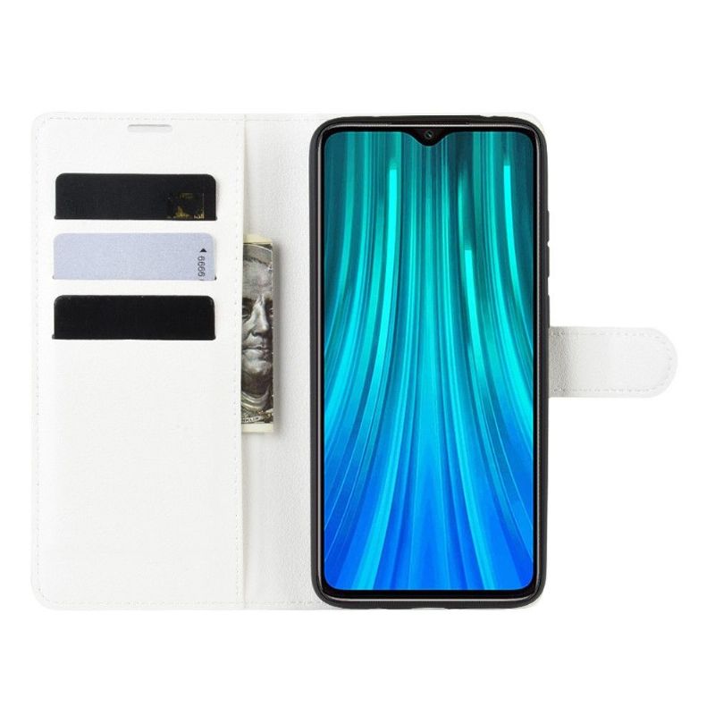 Flipové Pouzdro Na Xiaomi Redmi Note 8 Pro Peněženkové Pouzdro Styl Kůže - Černá