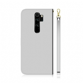 Flipové Pouzdro Na Xiaomi Redmi Note 8 Pro Zrcadlový Efekt Z Umělé Kůže