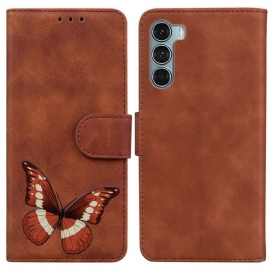 Flipové Pouzdro Na Moto G200 5G Skin-touch Butterfly