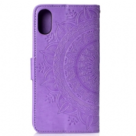 Flipové Pouzdro Na Xiaomi Redmi 9A Reliéfní Mandala