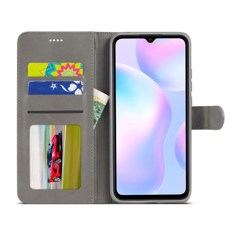 Kožené Pouzdro Na Xiaomi Redmi 9A Kožený Efekt Lc.imeeke