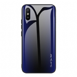 Kryt Na Xiaomi Redmi 9A Zadní Strana Z Uhlíkového Skla