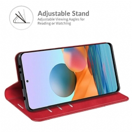 Pouzdra Na Xiaomi Redmi Note 10 Pro Funkce Stojanu Z Umělé Kůže