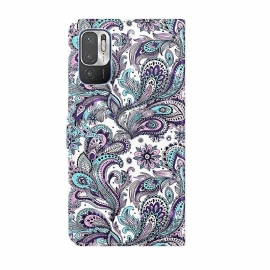 Kožené Pouzdro Na Xiaomi Redmi Note 10 5G / Poco M3 Pro Paisley Flower