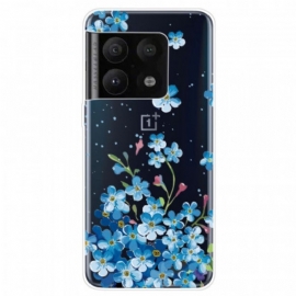 Kryt Na OnePlus 10 Pro 5G Modré Květy