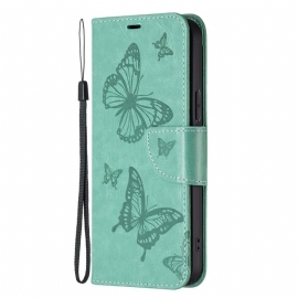 Flipové Pouzdro Na Xiaomi 13 Lite Na Lana Butterflies Printed Strappy