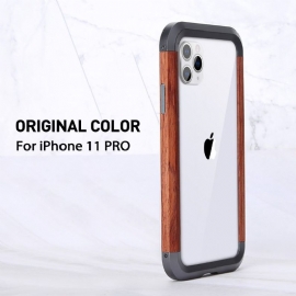 Kryt Na iPhone 11 Pro Dřevo A Kov