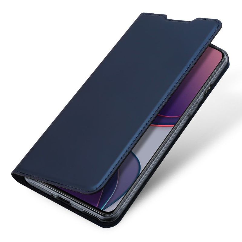 Flipové Pouzdro Na OnePlus 8T Obchodní Saténový Efekt