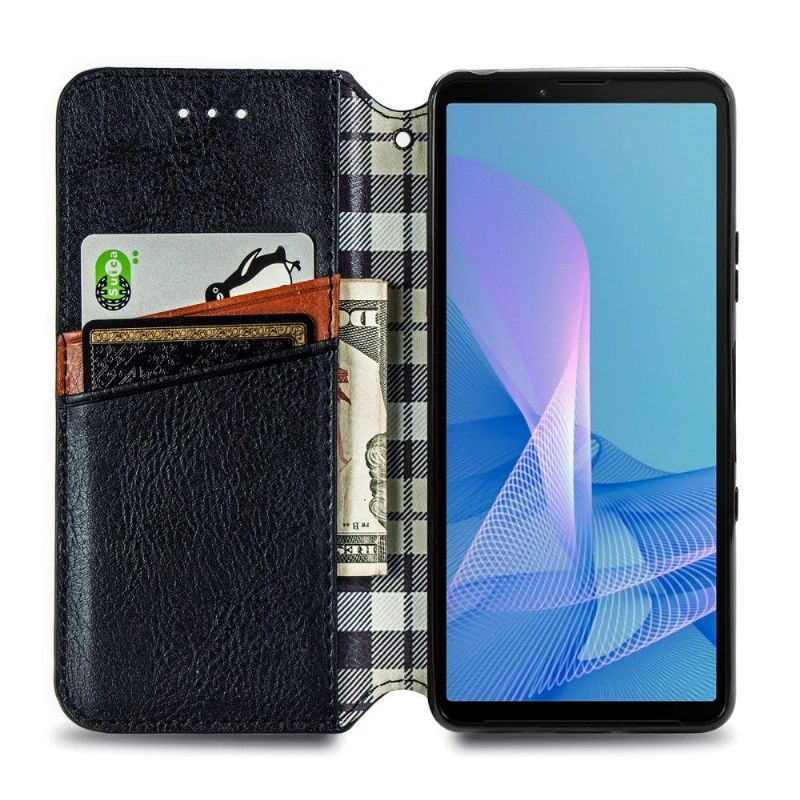 Kožené Pouzdro Na Sony Xperia 10 III Držák Karty Kub Design