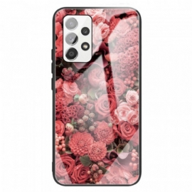 Kryt Na Samsung Galaxy A13 Tvrzené Sklo Rose Flowers