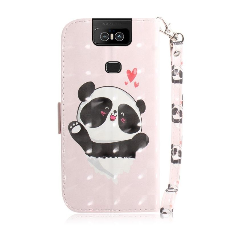 Kožené Pouzdro Na Asus Zenfone 6 Roztomilá Panda