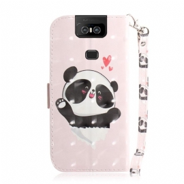 Kožené Pouzdro Na Asus Zenfone 6 Roztomilá Panda