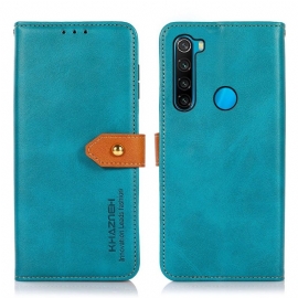 Flipové Pouzdro Na Xiaomi Redmi Note 8 2021 Khazneh Bicolor Umělá Kůže