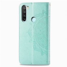 Kožené Pouzdro Na Xiaomi Redmi Note 8 2021 Mandala Reliéf Z Umělé Kůže