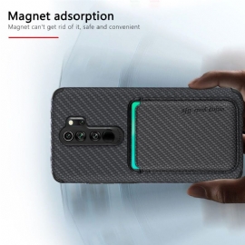 Kryt Na Xiaomi Redmi Note 8 2021 Držák Magnetické Karty Z Uhlíkových Vláken