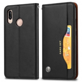 Kožené Pouzdro Na Xiaomi Redmi Note 7 Peněženkové Pouzdro Peněženka S Koženým Stojánkem