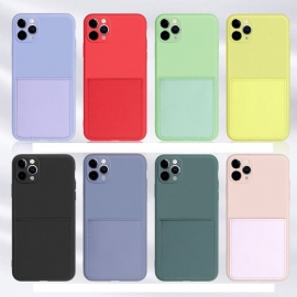 Kryt Na iPhone 11 Pro Max Držák Silikonové Karty Mia