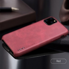 Kryt Na iPhone 11 Pro Max Vintage Série Imitace Kůže