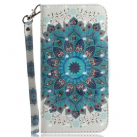 Flipové Pouzdro Na Xiaomi Redmi Note 12 5G Na Lana Strappy Mandala