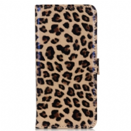 Flipové Pouzdro Na Moto G73 5G Leopard