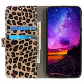 Flipové Pouzdro Na Samsung Galaxy M13 Styl Leoparda Z Umělé Kůže